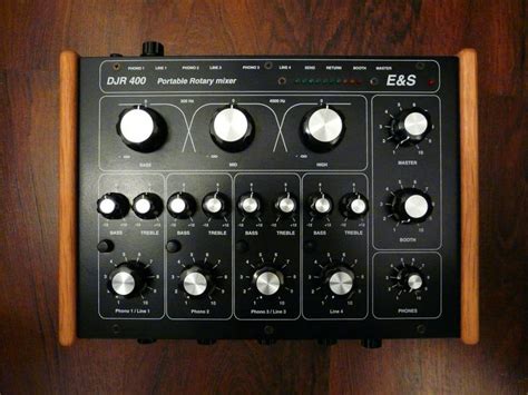 E&S DJR 400. | Music mixer, Rotary, Dj equipment