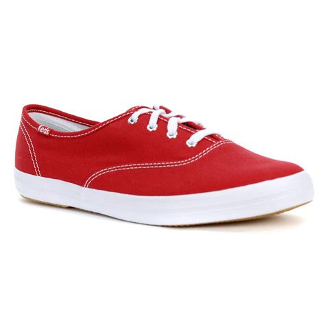 Keds Women's Champion Red Canvas Shoes WF31300 - WOOKI.COM