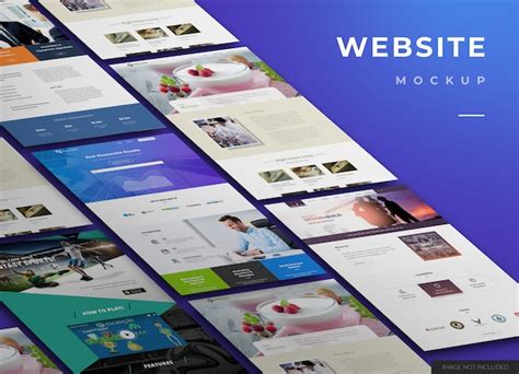 Premium PSD | Website mockup design