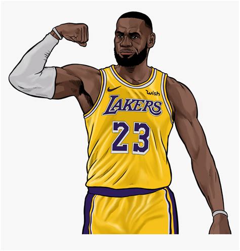 Lebron James Lakers Flex, HD Png Download - kindpng