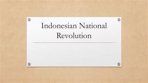 Indonesian National Revolution