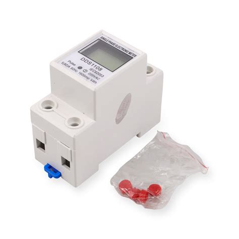 DIANQI Meteran Listrik Digital Din Rail kWh Meter Single-Phase 220 V ...