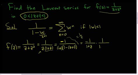 Complex Analysis Laurent Series Example | Complex analysis, Analysis ...