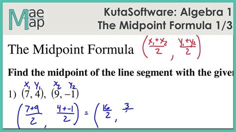 The Midpoint Formula Worksheet - Abhayjere.com