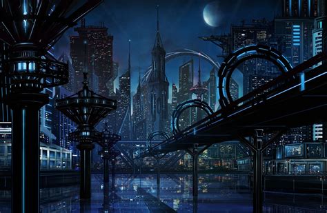 Scifi Art Night Futuristic City Futuristic Sci Fi 108 - vrogue.co