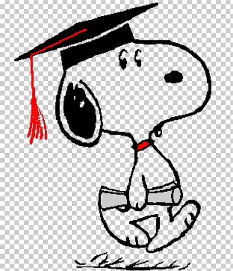 Snoopy Woodstock Charlie Brown Peanuts Graduation Ceremony PNG, Clipart ...