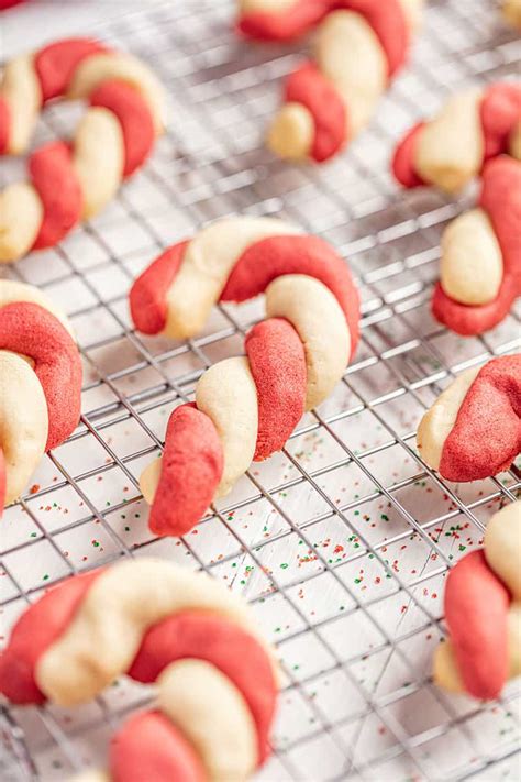 Cinnamon Candy Cane Cookies - The Stay At Home Chef