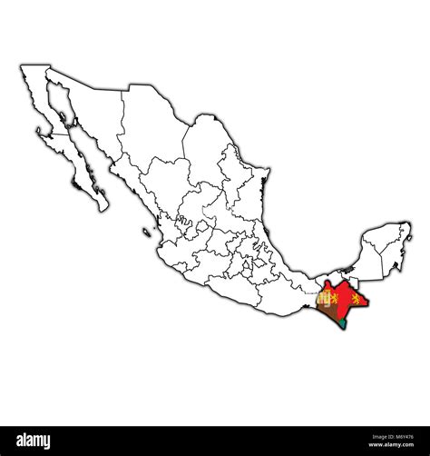 Map of chiapas Cut Out Stock Images & Pictures - Alamy