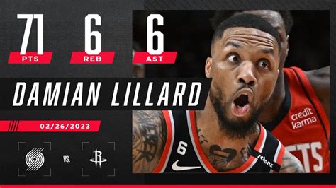 Damian Lillard drops 71 PTS, becomes 8th player to ever have 70+ PTS 😳 ...