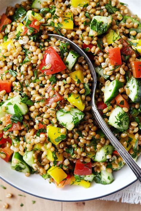 Grain Salad with Fresh Lemon and Herbs - Evergreen Kitchen | Recipe | Grain salad recipes, Grain ...