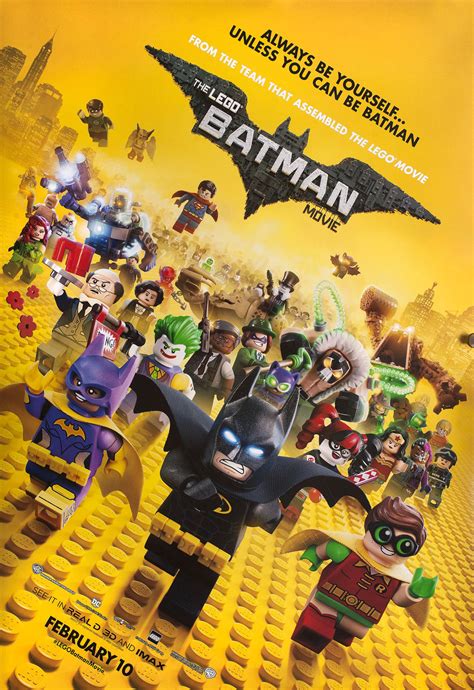 The LEGO Batman Movie Original 2017 U.S. One Sheet Movie Poster ...