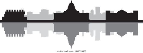 Madison City Skyline Usa Stock Vector (Royalty Free) 1448793905 ...