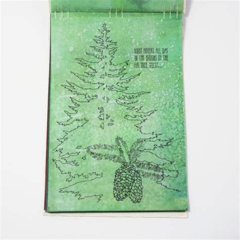 Fifty Trees | Monoprint Artist Book | Emily Longbrake Art