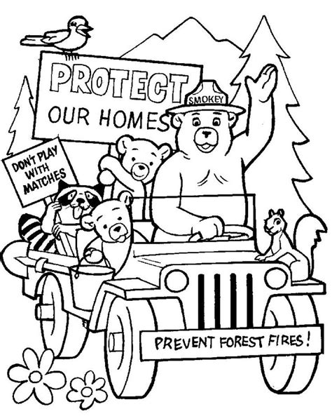 Fire Prevention Week Coloring Pages - Coloring Home