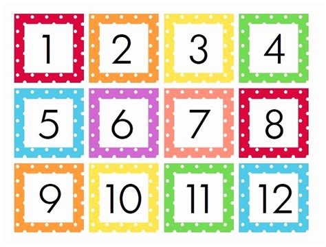 Printable Calendar Numbers for Preschool | Printable calendar numbers, Calendar numbers, Numbers ...