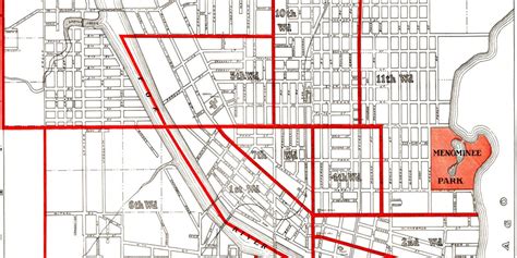 Historic old map of Oshkosh, Wisconsin from 1919 - KNOWOL