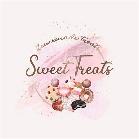 Sweet Treats Logo Design Homemade Treats Logo Custom Sweet | Etsy