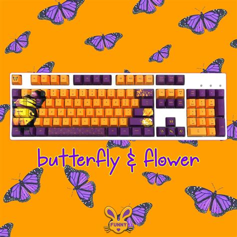 Butterfly & Flower Keycaps | Goblintechkeys | Reviews on Judge.me