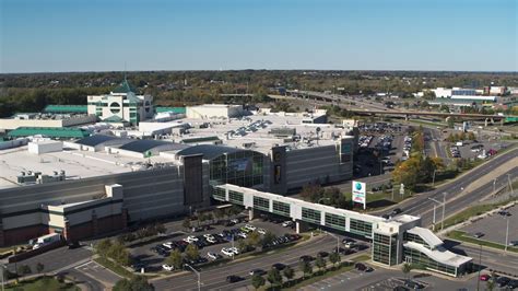 5.7K stock footage aerial video of an orbit of the Destiny USA shopping mall, Syracuse, New York ...