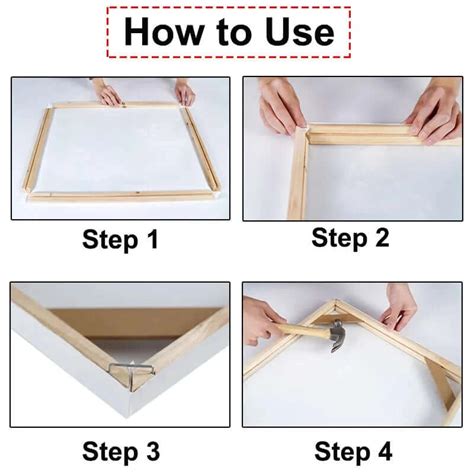 DIY Wooden Canvas Stretcher Frame - Easy assembly.