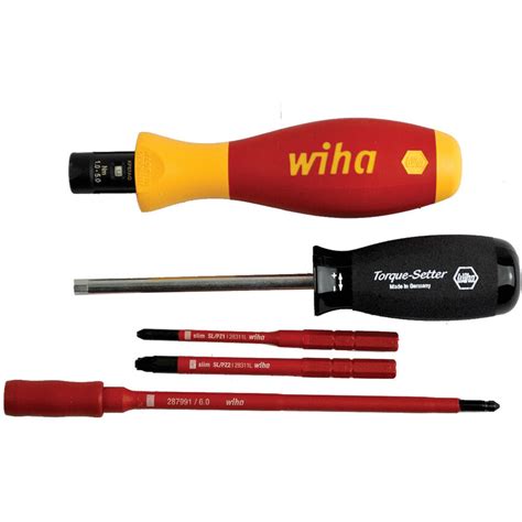 Wiha 5 Piece Torque Screwdriver Set 38074 | Cromwell Tools