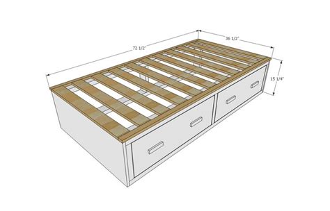 Blueprints Diy Bedframe With Hidden Drawers Plans : Blueprints diy bedframe with hidden drawers ...