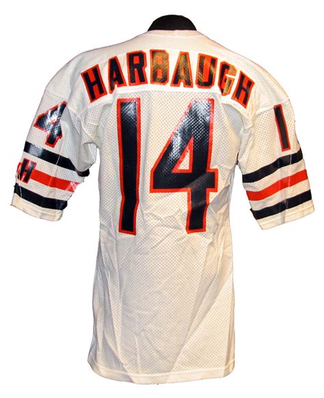 Lot Detail - 1987 Jim Harbaugh Chicago Bears Game-Used Road Jersey