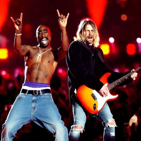 Tupac and Kurt Cobain Perform the Superbowl halftime show : r/ChatGPT