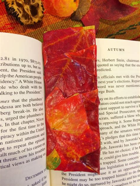 DIY Autumn Leaf Bookmarks – Our Beautifully Messy House