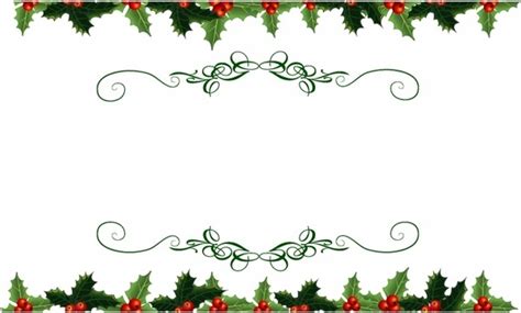 Holly Border Vector at GetDrawings | Free download