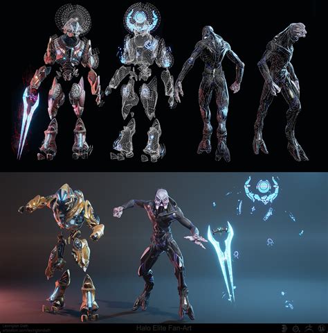 Halo Elite Fan art in UE4! — polycount