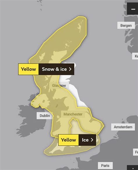 UK snow warning: Britain facing SIX INCHES as snow bomb threatens to ...