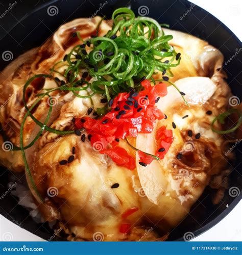 Donburi stock photo. Image of chef, perfect, rice, bowl - 117314930