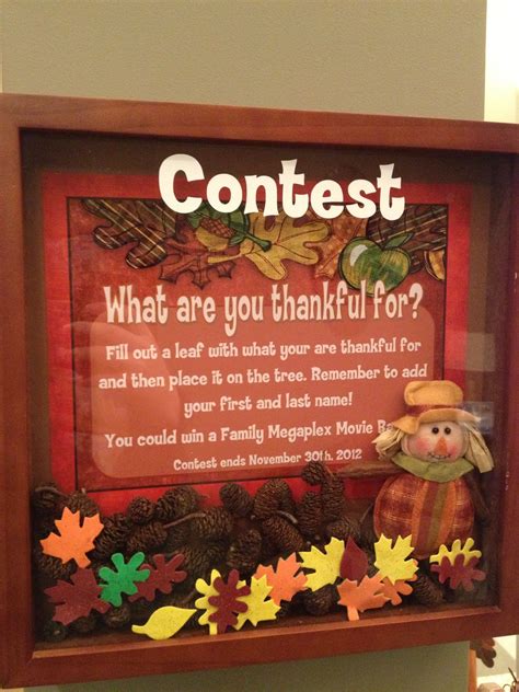 https://www.facebook.com/watsonortho Thanksgiving Tree Lobby Contest | Dental office marketing ...