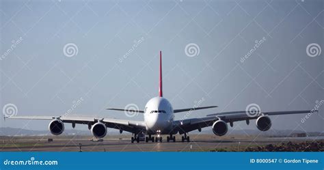 Airbus A380 Front View on Runway Stock Image - Image of a380, size: 8000547