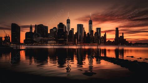 Sunset In New York City Background, Nyc Best Picture, Nyc, Manhattan ...