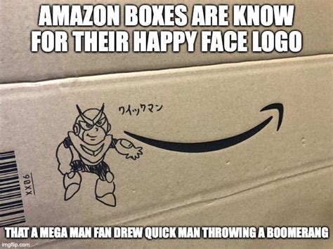 Quick Man Drawn on an Amazon Box - Imgflip