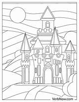 Free CASTLE Coloring Pages For Download Printable PDF sketch template