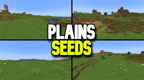 15 BEST Plains Biome Seeds for Minecraft 1.20+ (Java & Bedrock) - YouTube