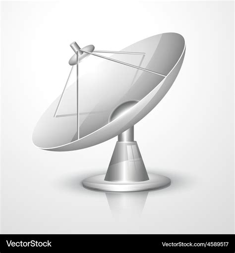 Radar dish Royalty Free Vector Image - VectorStock