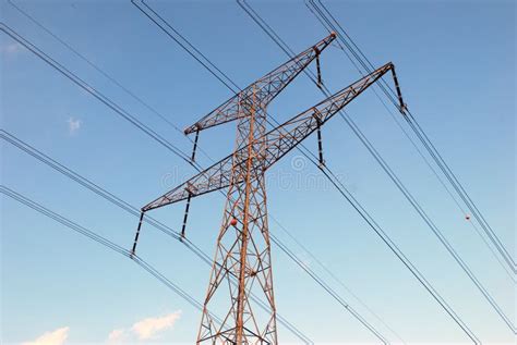 Overhead power line stock photo. Image of suspended, line - 6798734