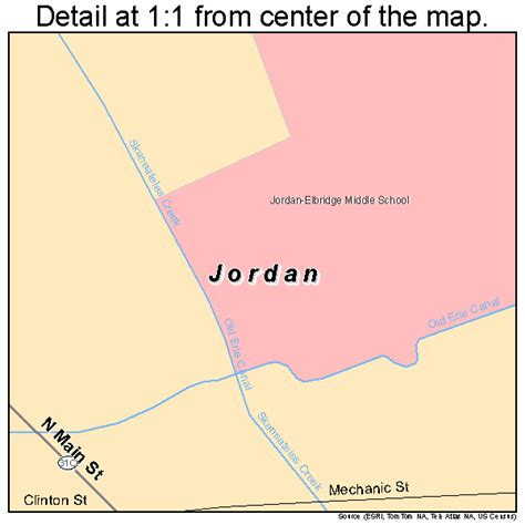 Jordan New York Street Map 3638825