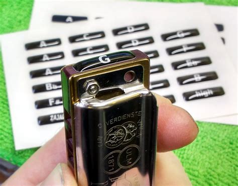 Extra key label stickers | Custom Harmonicas by Andrew Zajac