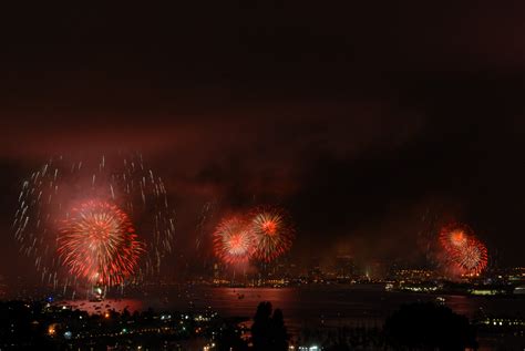 Panoramic photography of fireworks during night time HD wallpaper ...