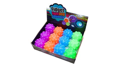 Light Up, Squeeze, Pop It Ball Fidget Toy - Wholesale