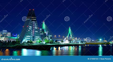 Aomori City stock image. Image of night, panorama, aomori - 27430723