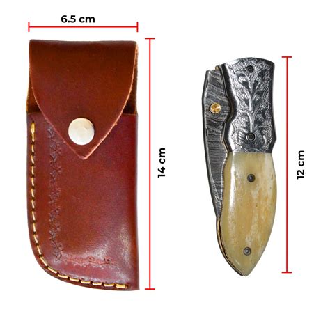 Damascus steel folding knife - Alluluah Picnic Accessories