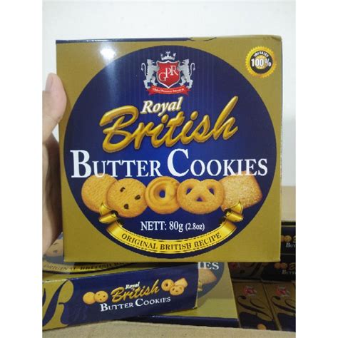 ROYAL BRITISH BUTTER COOKIES 80G BISKUT BUTTER BISCUIT GPR FOOD HALAL ...