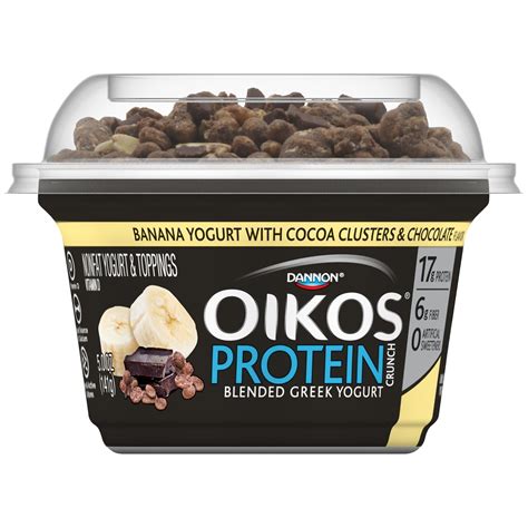 Oikos Protein Crunch Nonfat Banana Greek Yogurt, 5 Oz - Walmart.com - Walmart.com