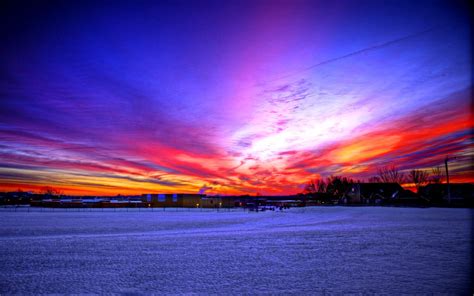 Winter Sunrise Wallpaper - WallpaperSafari